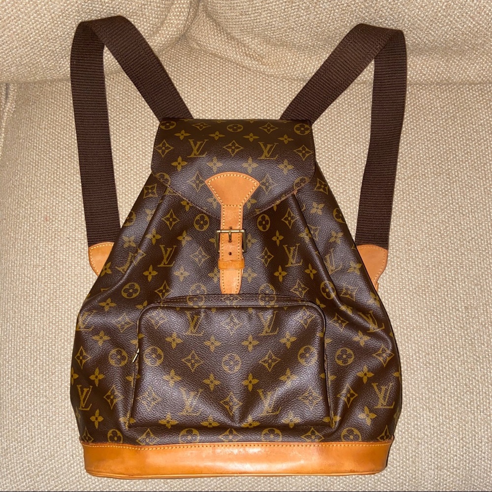 Authentic Louis Vuitton Montsouris GM Backpack